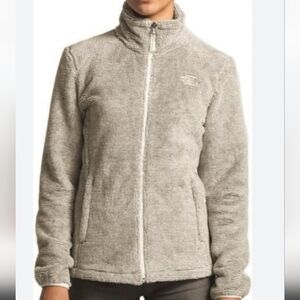 The North Face Osito Full Zip Fleece Jacket Ivoery Tan Soft Womens Medium